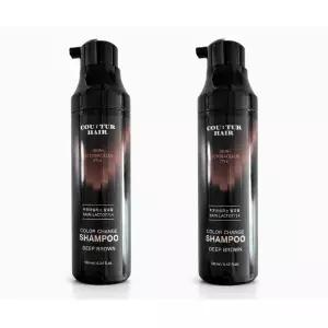 꾸뛰르염색샴푸 시즌4 진갈색 190ml 2개 꾸띄르 새치 조혜련 흰머리 대용량