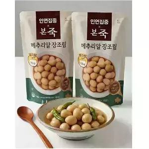 본죽 냉장 메추리알 장조림 1kg 2팩