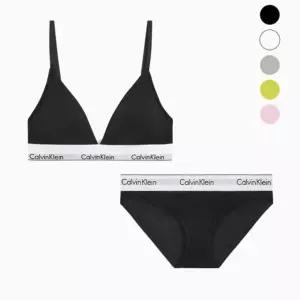 Calvin Klein 캘빈클라인 언더웨어 여성 아이콘 코튼 모달 트라이앵글 세트 5 Color F3787AD QF5650