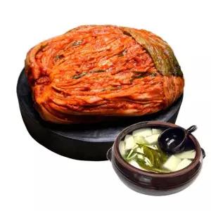 도미솔김치 왕비포기김치 9kg+맛있는동치미2kg (2종,11kg)