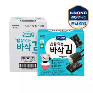 아이얌 밥 잘 먹는 바삭 김(1.5g x 10봉) 12개