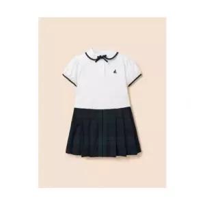 빈폴 키즈 BEANPOLE KIDS 클래식 반소매 저지 믹스 체크 피스 아이보리 BI6371G030 373007
