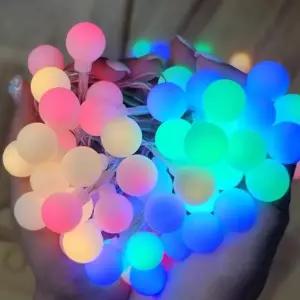 LED 컬러 앵두전구 20구 3m (건전지타입)