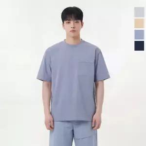 웨스트우드 남성 우븐 반팔 티셔츠_WO2MCST731