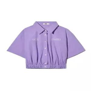 [오아이오아이컬렉션]LAYERED LOGO BANDING SHIRT [LIGHT PURPLE]
