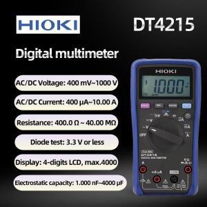 100% 신규 및 기존 HIOKI DT4215 디지털 멀티미터 400.0mV-1000V 전압 범위 4자리 LCD 디스플레이