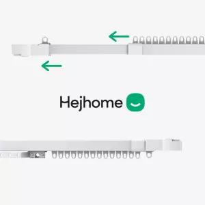 헤이홈 자동 전동 커튼 레일 스마트 IoT 이지핏 Pro 양쪽열림