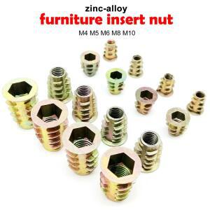 인서트너트 육각소켓 가구고정용 M4-M10 10PCS