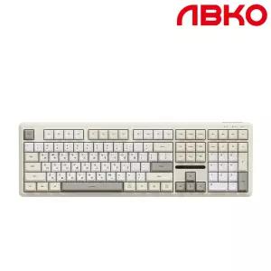앱코 AMK108 무소음 저소음 RGB 멤브레인 키보드 베이지