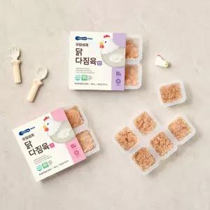 베베쿡 무항생제 닭다짐육 2박스(180g x 2개) 2종 택1