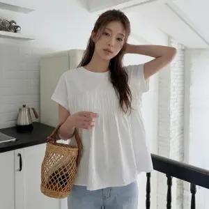 [피핀] A라인 셔링 블라우스티 #113017