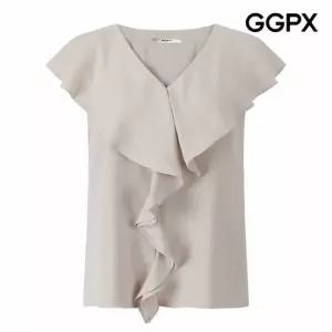 [GGPX] 러블리 러플 카라 슬리브리스 블라우스 (GQ5SH035F)