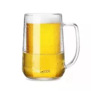 이중 얼음컵 냉동 맥주잔 내열 480ml 유리컵