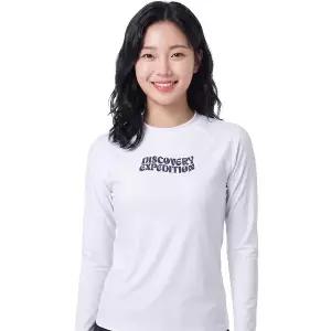 [아웃도어스/디스커버리]디스커버리 여성 핫썸머 루즈핏 래쉬가드 DWSW66043-WHS