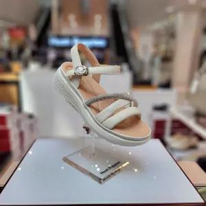여성 발 편한경량 3.5cm 컴포트 웨지힐 스트랩 샌들 3f26034-12CA 764365