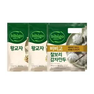 (온라인) [CJ]비비고 왕교자 1.05kg x2봉 + 찰보리감자만두 400g x2봉