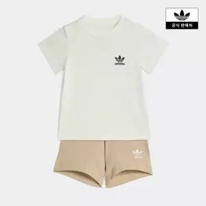 [아디다스키즈](김해점)[adidas kids] (080-100) 키즈 쇼츠 티 세트 (KE2357)