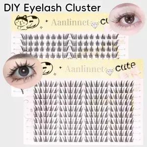 DIY 인조 속눈썹 20줄 자연스러운 길이 조합 재사용 가능 다양한 스타일 제공