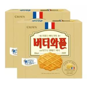 크라운 이즈니 버터와플 316g x 2개