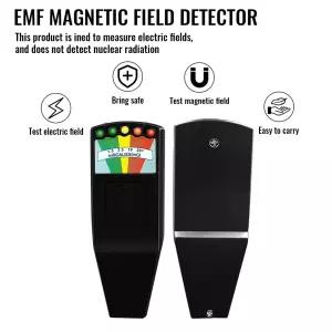 디지털 전자기장 EMF 가우스 미터 고스트 헌팅 탐지기 휴대용 EMF 자기장 탐지기 5 LED 가우스 미터