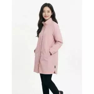 크로커다일레이디 핑크 이중카라 포인트 집업 코트 CLBMCT101