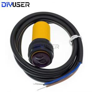 DIYUSER E18-D80NK 적외선 장애물 회피 집열판전 센서 근접 스위치, 감지 범위 조정 가능, 3-80cm