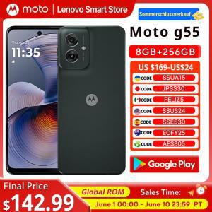 모토로라 MOTO G55 스마트폰 6.5인치 120Hz 디스플레이 글로벌롬 미디어텍 디멘시티 7025 CPU 256GB 50MP 5