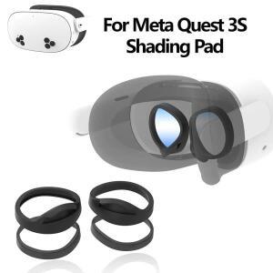 VR 실리콘 쉐이드 패드 프레임 메타 퀘스트 3S 용 렌즈 스크래치  4 인 1 액세서리