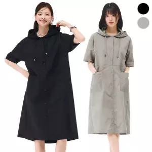 {체이스컬트} (2Color)경량 HOOD 반팔 ONE-PIECE