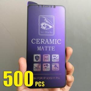 500개 세라믹 필름 무광 스크린 보호필름 블루라이트 차단 아이폰 17 에어 16 프로 맥스 16E 15 플러스 14
