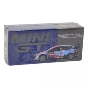 MINI GT 871 현대 i20 N 랠리1 하이브리드 No.11 2024 몬테카를로 랠리 우승 1:64 미니지티 다이캐스트