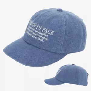 [매장판] 노스페이스 모자 데일리 빈티지 캐주얼 데님 플랫 캡 블루 NE3CS04B