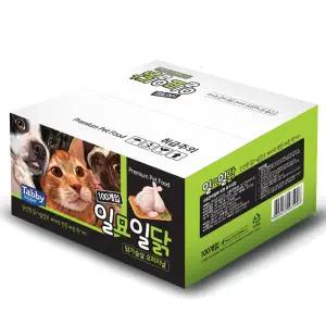 일묘일닭 닭가슴살 고양이간식 20g x 100개입