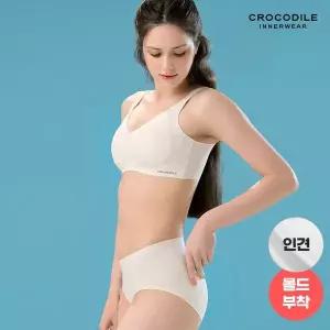 [매장정품] [/크로커다일 이너웨어]인견 크레오라 스트랩 감탄브라+팬티 세트 오트밀