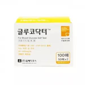 올메디쿠스 혈당시험지 글루코닥터 100T
