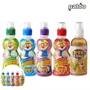주스 뽀로로 x 딸기 밀크 블루베리 사과 보리차 235ml 24개