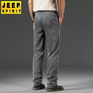 JEEP SPIRIT 남성 쿨링 바지 일자핏 비즈니스 캐주얼 팬츠
