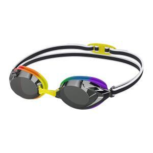 Speedo Junior Vanquisher 3.0 미러 수영 고글 - 무지개 미러 렌즈가 있는 청소년 수영 고글, 김 서림 방지, 자외선 차단, 편안한