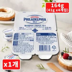 동서식품 필라델피아 크림치즈 미니 포션 164g (41g x4개입)