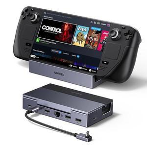 UGREEN 스팀 데크 도크 6-IN-1 4K@120HZ GO, ALLY C ROG USB 2025, XBOX 2.1, ALLY, 기가비트 HDMI 3.0, 이더넷, 및 PD, USB-A 100W 맥북용 데크, REGION