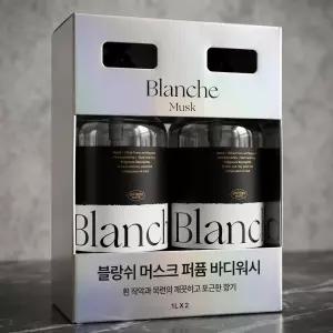 샤워메이트 머스크 블랑쉬 퍼퓸 바디워시 1L, 2개