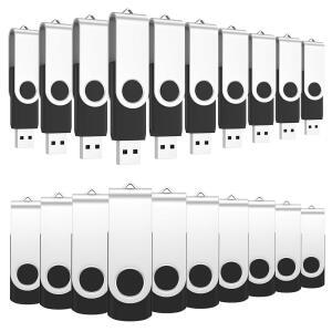 ABLAGE 2GB USB 플래시 드라이브 50팩, 2.0 엄지 대용량 메모리 스틱 펜드라이브 50PCS(블랙)