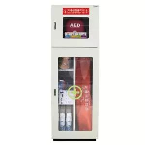 제세동기 철제 안전보호구 보관함 스탠드형 JI AED16