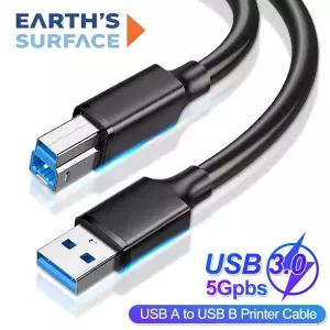 USB3.0 프린터 케이블 USB 타입 A에서 USB 타입 B로 3.0 코드 맥북 프로 HP 캐논 브라더 엡손 델 USB3.0 프