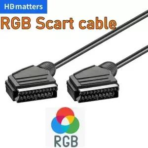Scart 케이블 RGB 21PIN 복합 ScartTV DVD 플레이어 VCR STB용 리드