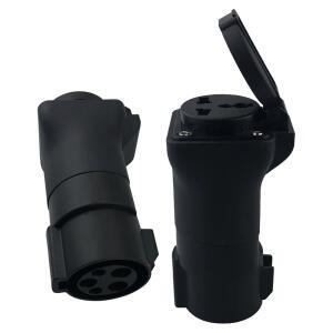 차량용케이블밴드 EVSE J1772 AC 범용 소켓 어댑터 자동차 충전기 커넥터 220V 전기 오토바이 스쿠터 RV 순찰