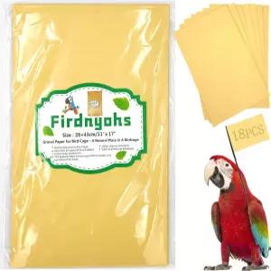 Firdnyohs 20PCS 새장용 자갈 종이 11x17인치 라이너 바다 모래 위의 특수 - 단단한 부리를 가진 새들에게