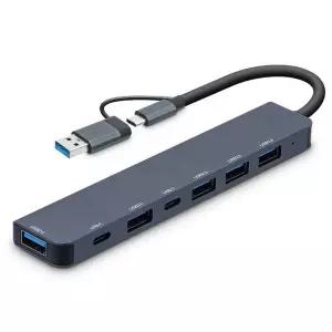 7포트 멀티 허브 USB C타입 노트북 넷북 매북