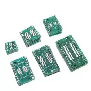 30PCS PCB 보드 키트 SOP24 SMD DIP 어댑터 변환기 플레이트 8 14 16 20 24 28 Ibuw 1.27MM