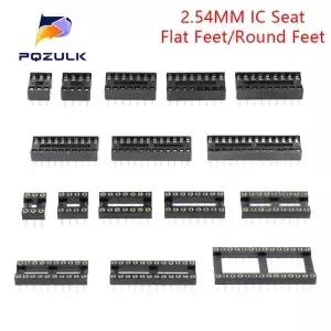 10PCS IC 시트 6 8 14 16 20 24 28 32 40 핀 2.54MM 피치 MCU 소켓 칩베이스 슬롯